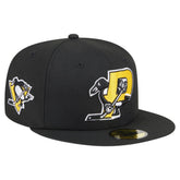 Pittsburgh Penguins New Era Deceptor 59FIFTY Fitted Hat - Black Hats