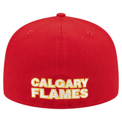 Calgary Flames New Era Deceptor 59FIFTY Fitted Hat - Red Hats