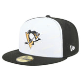 Pittsburgh Penguins New Era Repeat Two-Tone 59FIFTY Fitted Hat - White/Black Hats