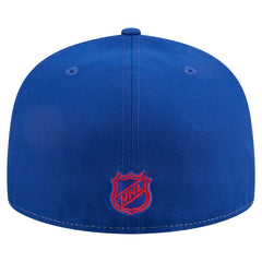 New York Rangers New Era Repeat Two-Tone 59FIFTY Fitted Hat - White/Blue Hats