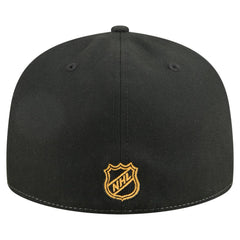 Boston Bruins New Era Repeat Two-Tone 59FIFTY Fitted Hat - White/Black Hats