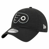 Philadelphia Flyers New Era Stamp Fabric Applique 9TWENTY Adjustable Hat - Black Hats