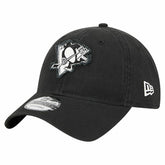 Pittsburgh Penguins New Era Stamp Fabric Applique 9TWENTY Adjustable Hat - Black Hats