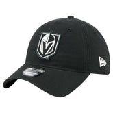 Vegas Golden Knights New Era Stamp Fabric Applique 9TWENTY Adjustable Hat - Black Hats