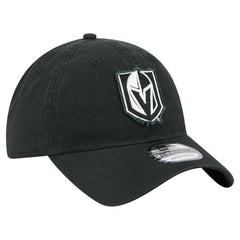 Vegas Golden Knights New Era Stamp Fabric Applique 9TWENTY Adjustable Hat - Black Hats