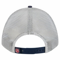 Washington Capitals New Era Hockey Sock 9FORTY A-Frame M-Crown Adjustable Trucker Hat - Navy/Red Hats