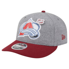 Colorado Avalanche New Era Wool Pin Low Profile 9FIFTY Snapback Hat - Gray/Burgundy Hats