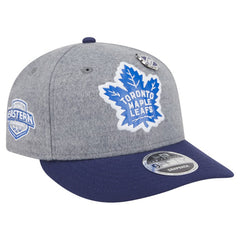 Toronto Maple Leafs New Era Wool Pin Low Profile 9FIFTY Snapback Hat - Gray/Blue Hats