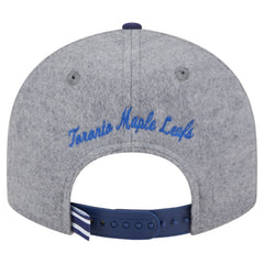 Toronto Maple Leafs New Era Wool Pin Low Profile 9FIFTY Snapback Hat - Gray/Blue Hats