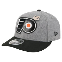 Philadelphia Flyers New Era Wool Pin Low Profile 9FIFTY Snapback Hat - Gray/Black Hats