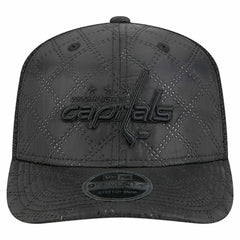Washington Capitals New Era Quilted Nylon 9SEVENTY Adjustable Trucker Hat - Black Hats
