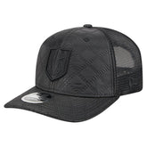 Vegas Golden Knights New Era Quilted Nylon 9SEVENTY Adjustable Trucker Hat - Black Hats
