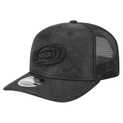 Carolina Hurricanes New Era Quilted Nylon 9SEVENTY Adjustable Trucker Hat - Black Hats