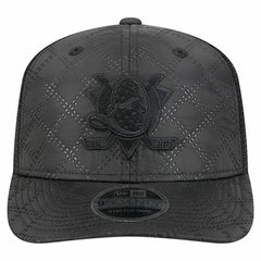 Anaheim Ducks New Era Quilted Nylon 9SEVENTY Adjustable Trucker Hat - Black Hats