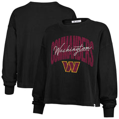 Washington Commanders '47 Women's Plus Size Muse Sydney Long Sleeve T-Shirt - Black cheap