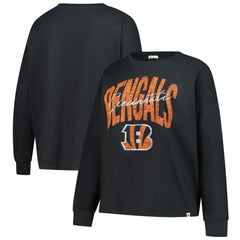 Cincinnati Bengals '47 Women's Plus Size Muse Sydney Long Sleeve T-Shirt - Black sale