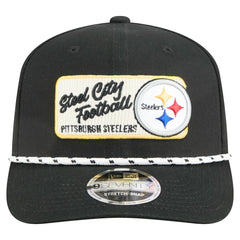 Pittsburgh Steelers New Era Chant 9SEVENTY Stretch-Snap Hat - Black online