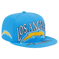 Los Angeles Chargers New Era Oversized 59FIFTY Fitted Hat - Powder Blue sale