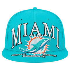 Miami Dolphins New Era Oversized 59FIFTY Fitted Hat - Aqua outlet
