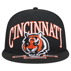 Cincinnati Bengals New Era Head Oversized 59FIFTY Fitted Hat - Black cheap