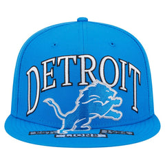 Detroit Lions New Era Oversized 59FIFTY Fitted Hat - Blue for sale
