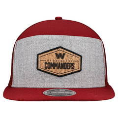 Washington Commanders New Era Cork Split Panel 9FIFTY Trucker Snapback Hat - Gray/Burgundy for sale