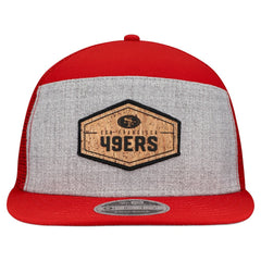 San Francisco 49ers New Era Cork Split Panel 9FIFTY Trucker Snapback Hat - Gray/Scarlet outlet