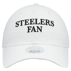 Pittsburgh Steelers New Era Women's Team Fan 9TWENTY Adjustable Hat - White for sale