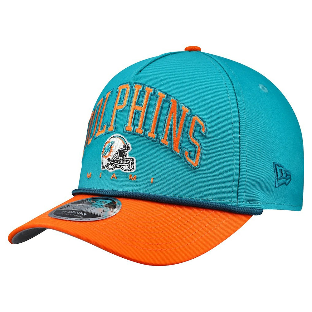 Miami Dolphins New Era Arch COOLERA 9FORTY A-Frame M-Crown Adjustable Hat - Aqua online
