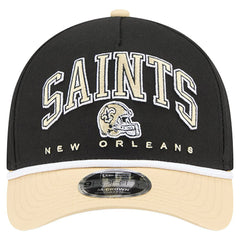 New Orleans Saints New Era Arch COOLERA 9FORTY A-Frame M-Crown Adjustable Hat - Black on sale