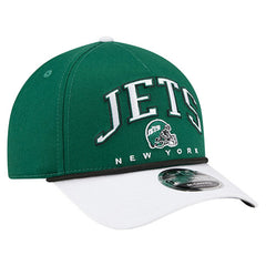 New York Jets New Era Arch COOLERA 9FORTY A-Frame M-Crown Adjustable Hat - Green outlet