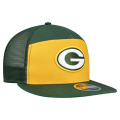 Green Bay Packers New Era Outdoor Split Panel 9FIFTY Snapback Hat - Gold/Green sale