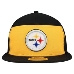 Pittsburgh Steelers New Era Outdoor Split Panel 9FIFTY Snapback Hat - Gold/Black outlet
