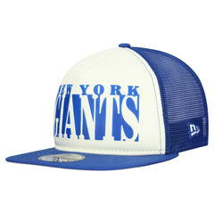 New York Giants New Era Cutout A-Frame 9FIFTY Snapback Hat - Cream/Royal cheap