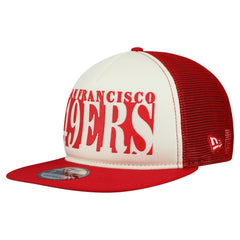 San Francisco 49ers New Era Cutout A-Frame 9FIFTY Snapback Hat - Cream/Scarlet cheap