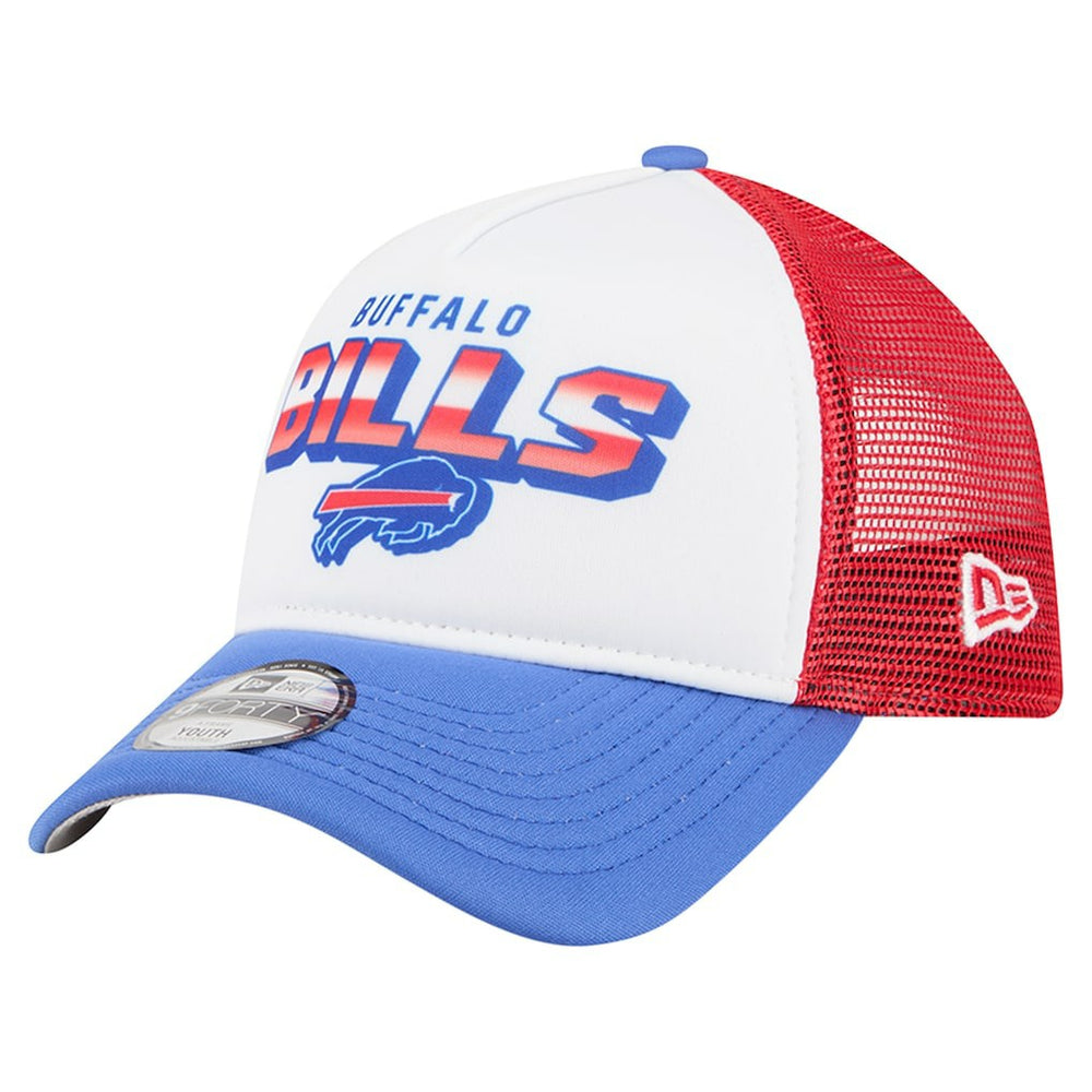 Buffalo Bills New Era Youth Streak 9FORTY A-Frame Adjustable Hat - White/Royal sale