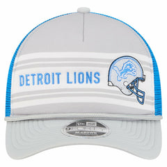 Detroit Lions New Era Linear A-Frame 9FORTY Adjustable Hat - Gray on sale