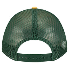 Green Bay Packers New Era Linear A-Frame 9FORTY Adjustable Hat - Gold discount
