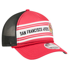 San Francisco 49ers New Era Linear A-Frame 9FORTY Adjustable Hat - Red outlet