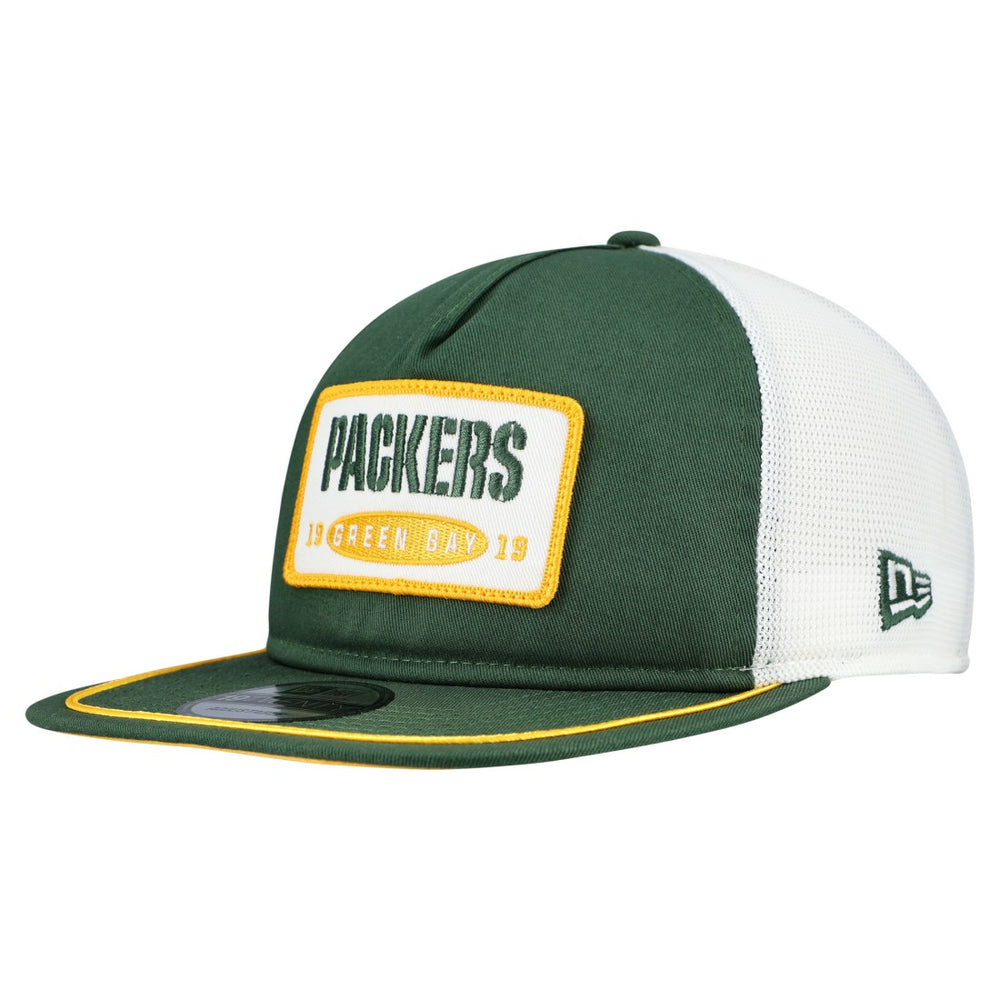 Green Bay Packers New Era Patch 19TWENTY Adjustable Hat - Green/White for sale
