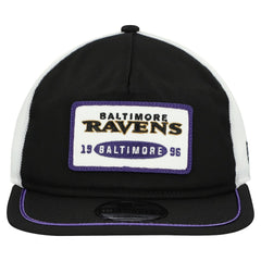 Baltimore Ravens New Era Patch 19TWENTY Adjustable Hat - Black/White online