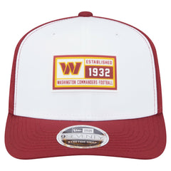 Washington Commanders New Era Established Patch 9SEVENTY Adjustable Hat - White/Burgundy discount
