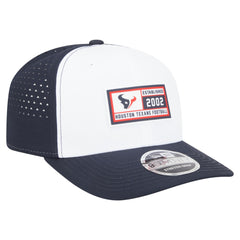 Houston Texans New Era Established Patch 9SEVENTY Adjustable Hat - White/Navy cheap