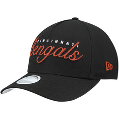 Cincinnati Bengals New Era Women's Metallic 9FORTY M-Crown A-Frame Adjustable Hat - Black online