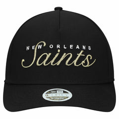 New Orleans Saints New Era Women's Metallic 9FORTY M-Crown A-Frame Adjustable Hat - Black online