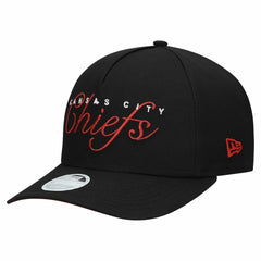Kansas City Chiefs New Era Women's Metallic 9FORTY M-Crown A-Frame Adjustable Hat - Black discount