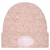 San Francisco 49ers New Era Women's Metallic Cuffed Knit Hat - Pink cheap