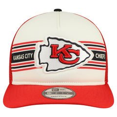 Kansas City Chiefs New Era Banner A-Frame 9FIFTY Snapback Hat - Cream/Red outlet