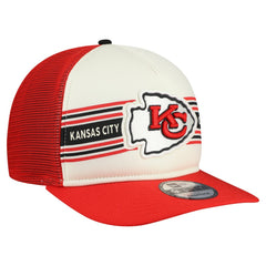 Kansas City Chiefs New Era Banner A-Frame 9FIFTY Snapback Hat - Cream/Red outlet
