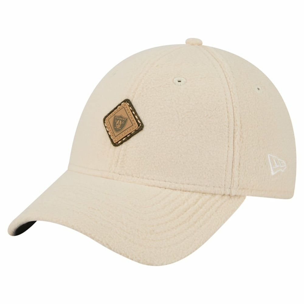 Las Vegas Raiders New Era Women's Comfy 9FORTY Adjustable Hat - Cream outlet